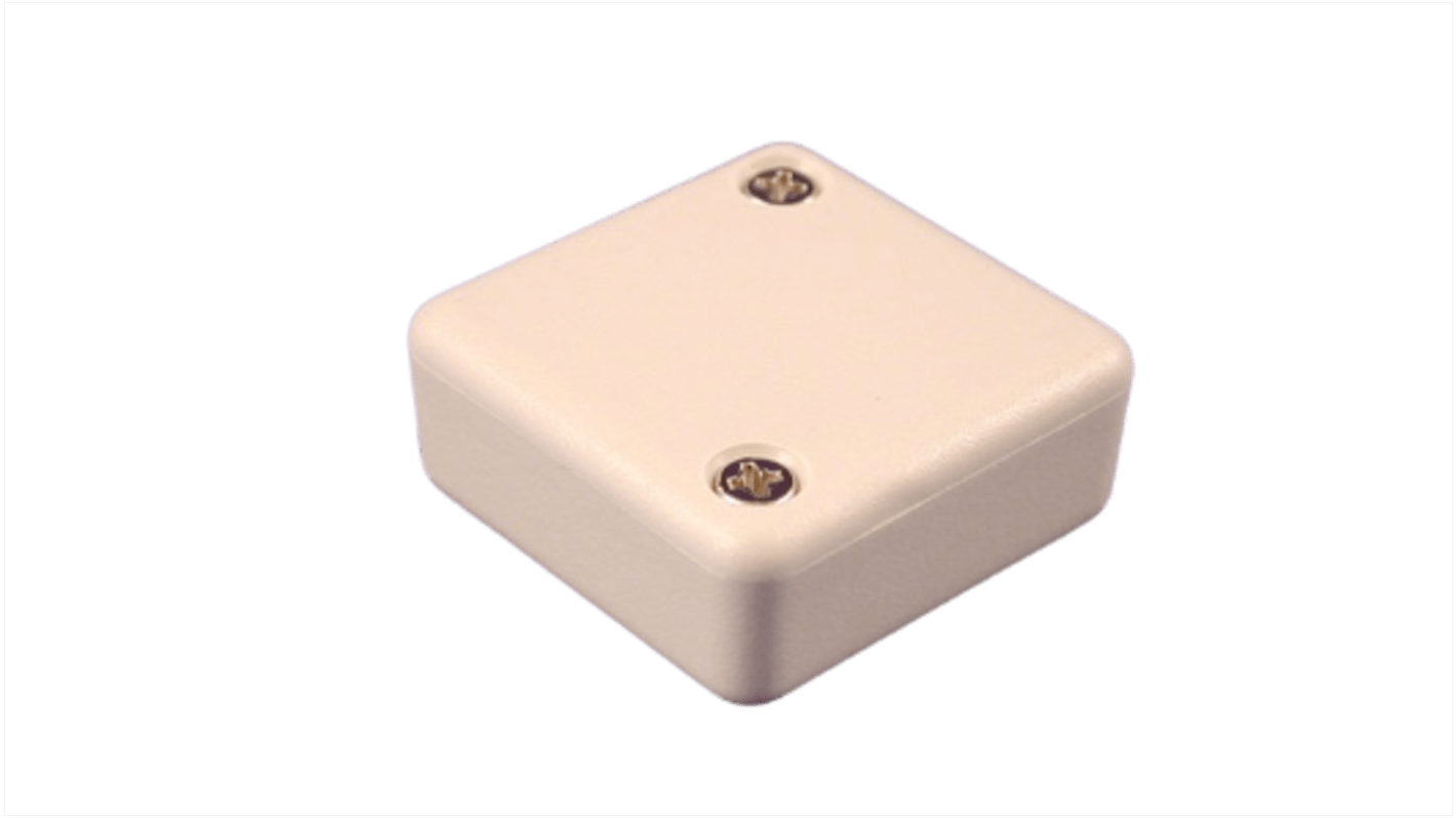 Hammond 1551 Series Grey ABS Enclosure, IP54, Flanged, Grey Lid, 35 x 35 x 15mm