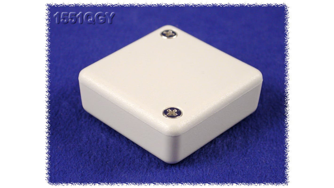 Caja Hammond de ABS Gris, 40 x 40 x 15mm, IP54