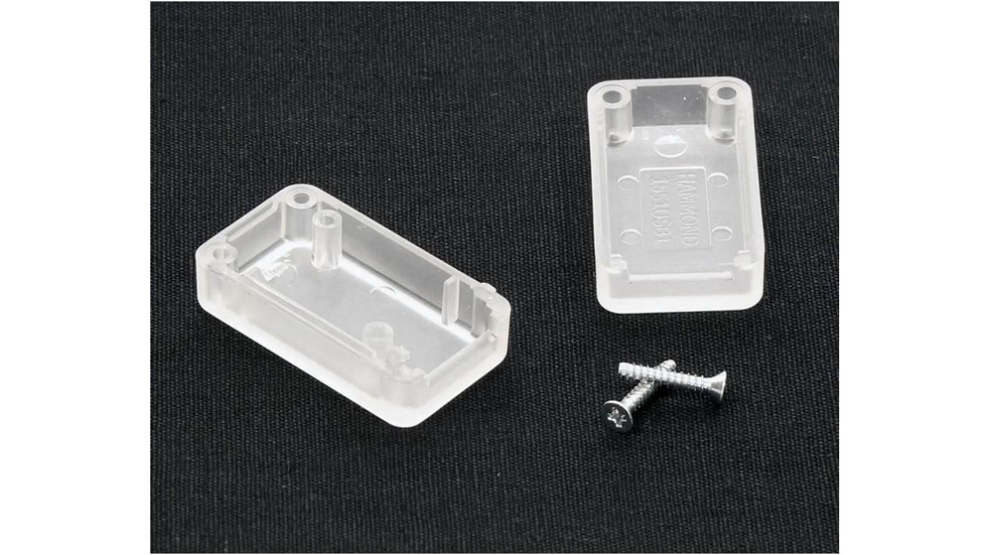 Caja Hammond de ABS Blanco translúcido, 35 x 20 x 15.5mm, IP54
