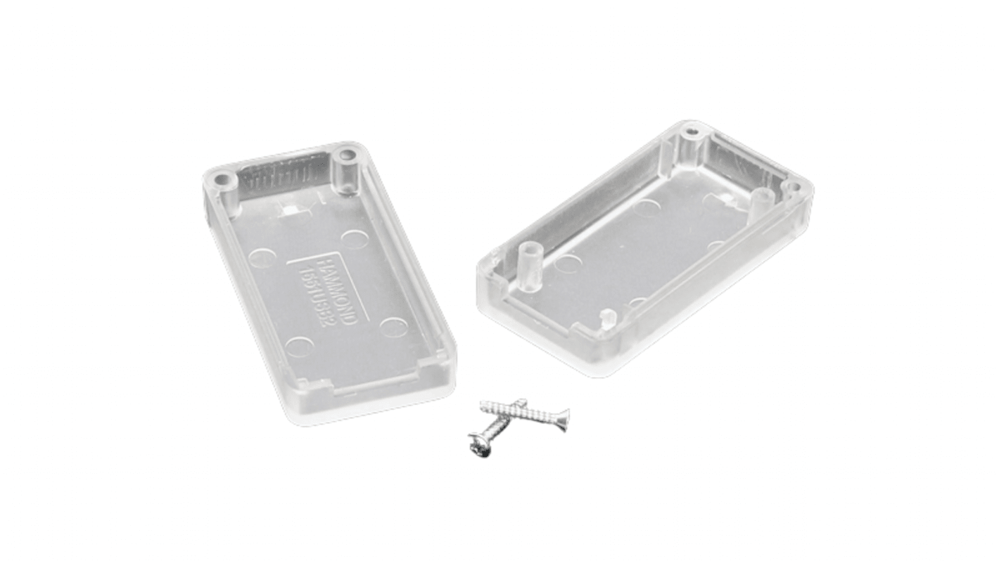 Hammond 1551 Series Translucent White ABS Enclosure, IP54, Translucent White Lid, 50 x 25 x 15.5mm