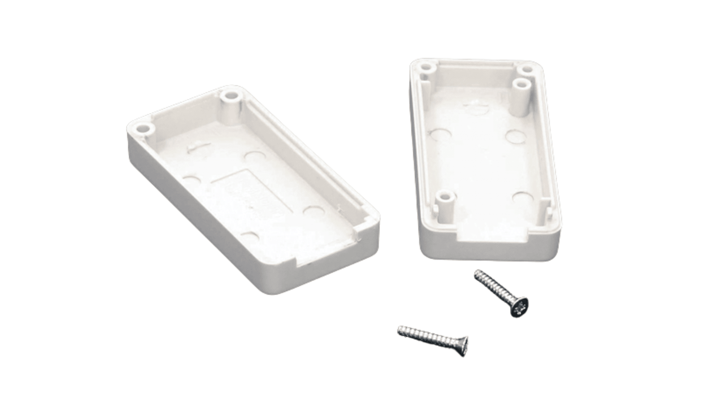 Hammond 1551 Series Grey ABS Enclosure, IP54, Grey Lid, 50 x 25 x 15.5mm