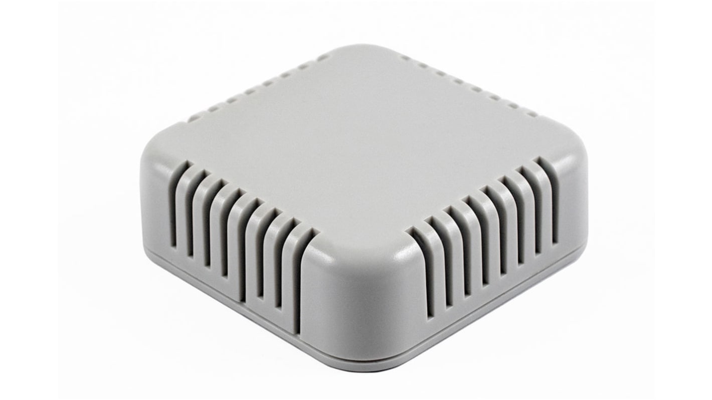 Hammond 1551 Series Grey ABS Enclosure, IP30, Grey Lid, 60 x 60 x 20mm