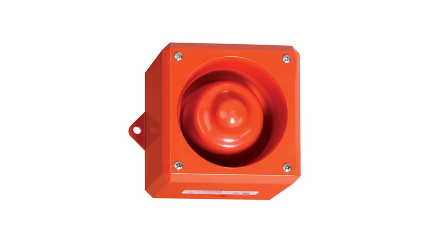 Avertisseur sonore Orange Clifford & Snell série YA50, 24 V c.c., 112dB IP66