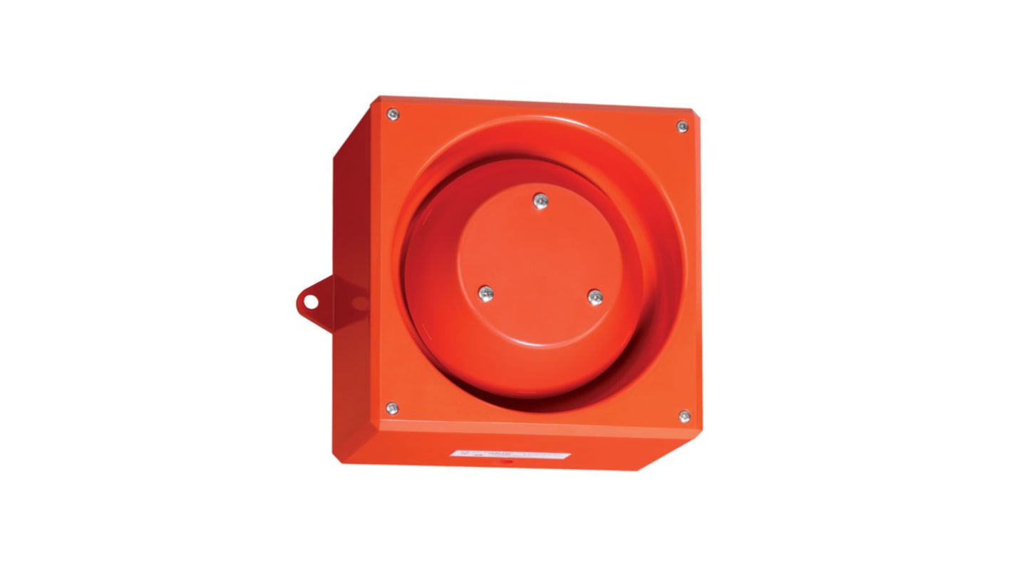 Avertisseur sonore Rouge Clifford & Snell série YA80, 230 V c.a., 116dB IP66