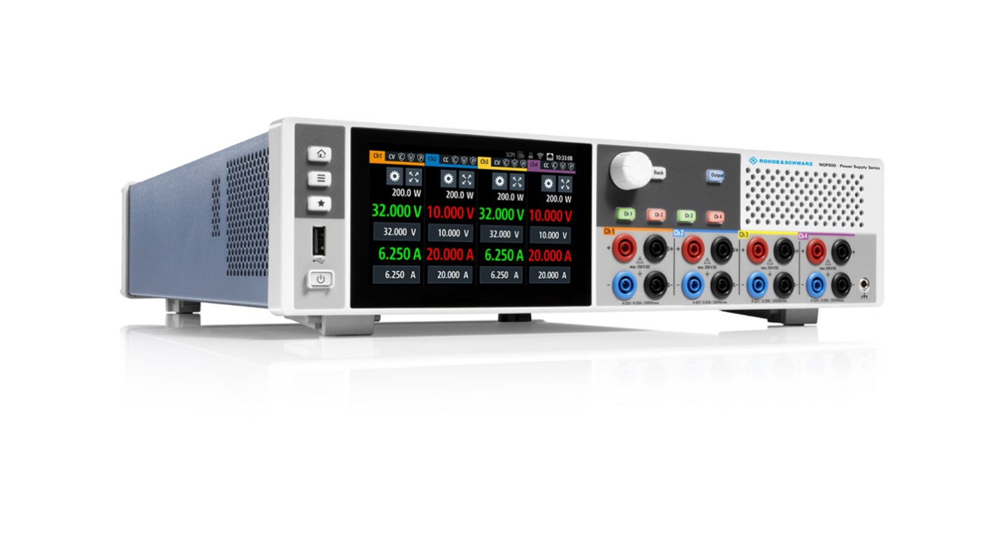 Fuente de alimentación Rohde & Schwarz NGP804, 4 salidas, 0 → 32V, 20A, 800W