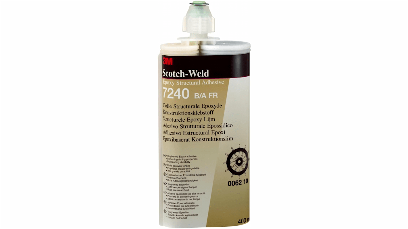 Adesivo epossidico 3M Scotch-Weld Nero, Cartuccia da 400 ml, +15 → +30 °C