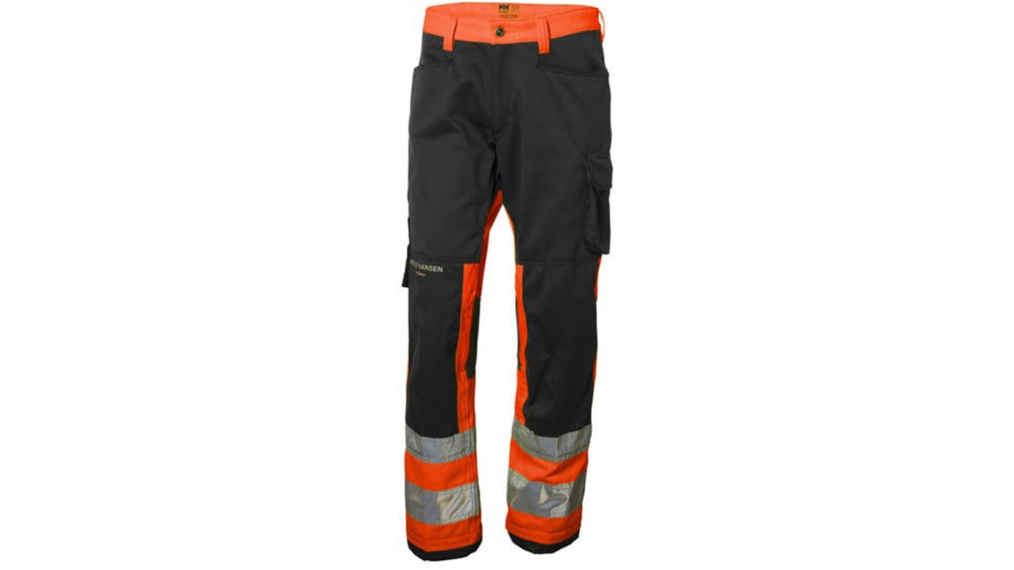 Helly Hansen Alna Warnschutz-Arbeitshose, Überziehhose Orange, Größe 30Zoll