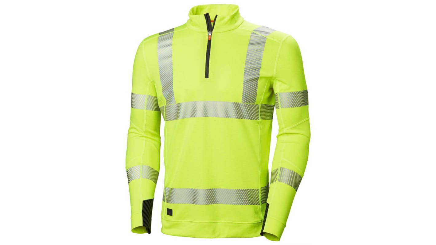 Helly Hansen Lang Gelb L Polyester HH Lifa Active Warnschutz Polohemd