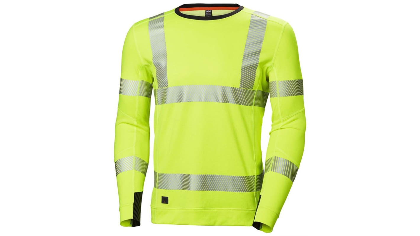 Maglietta alta visibilità Colore giallo a maniche lunghe Helly Hansen HH Lifa Active, M Unisex