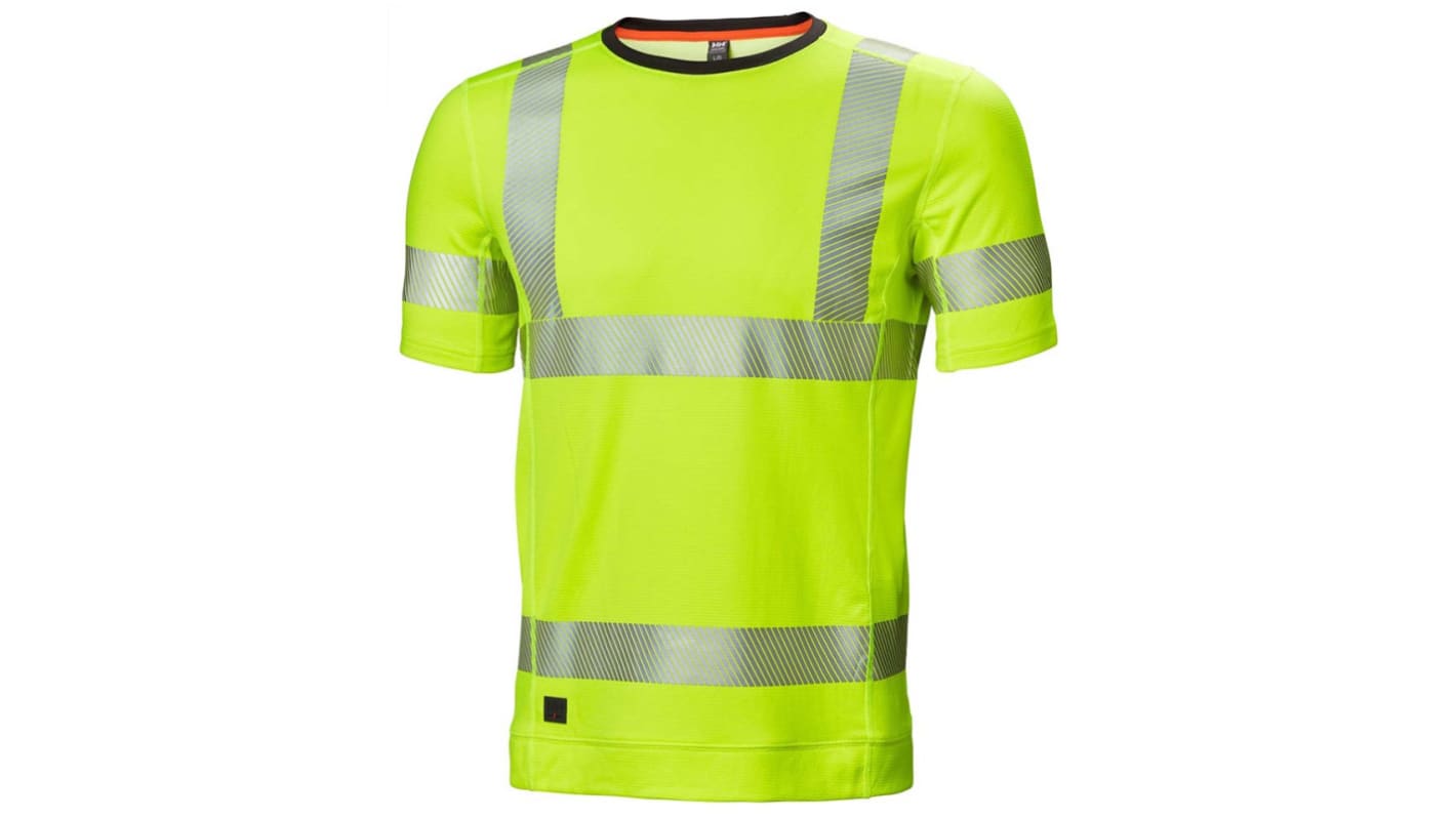 Maglietta alta visibilità Colore giallo a maniche corte Helly Hansen HH Lifa Active, M Unisex