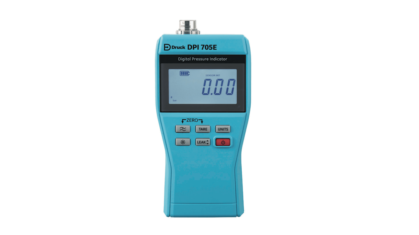 Manómetro Relativo Druck DPI705E, presión de 0bar → 70bar