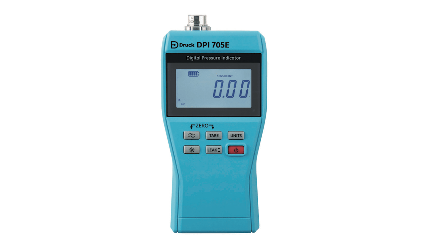 Druck DPI705E Manometer, 0 - 20 bar G, UKAS kalibreret