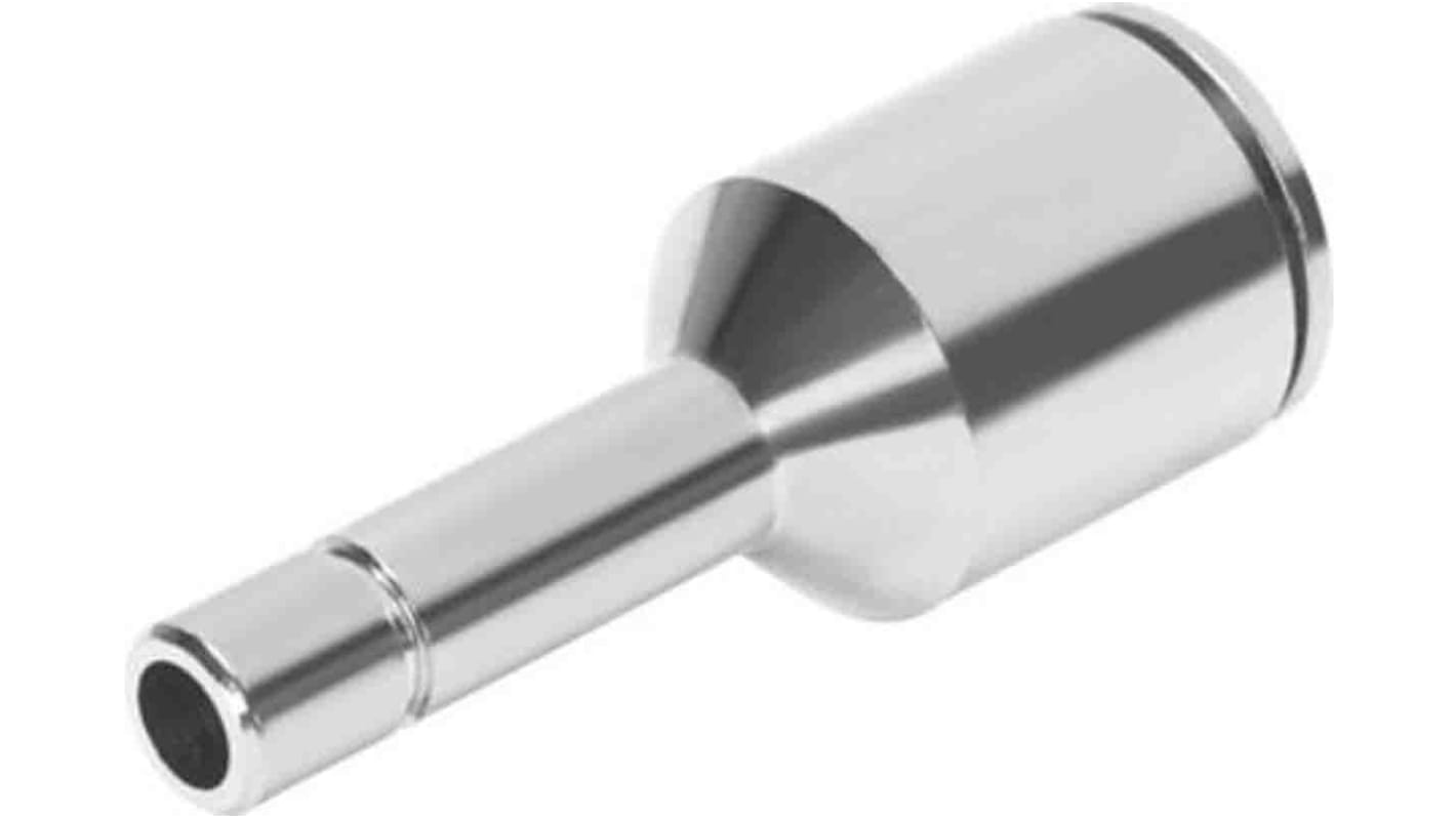 Festo NPQM Series Reducer Nipple, Push In 6 mm to Push In 4 mm, Tube-to-Tube Connection Style, 558767