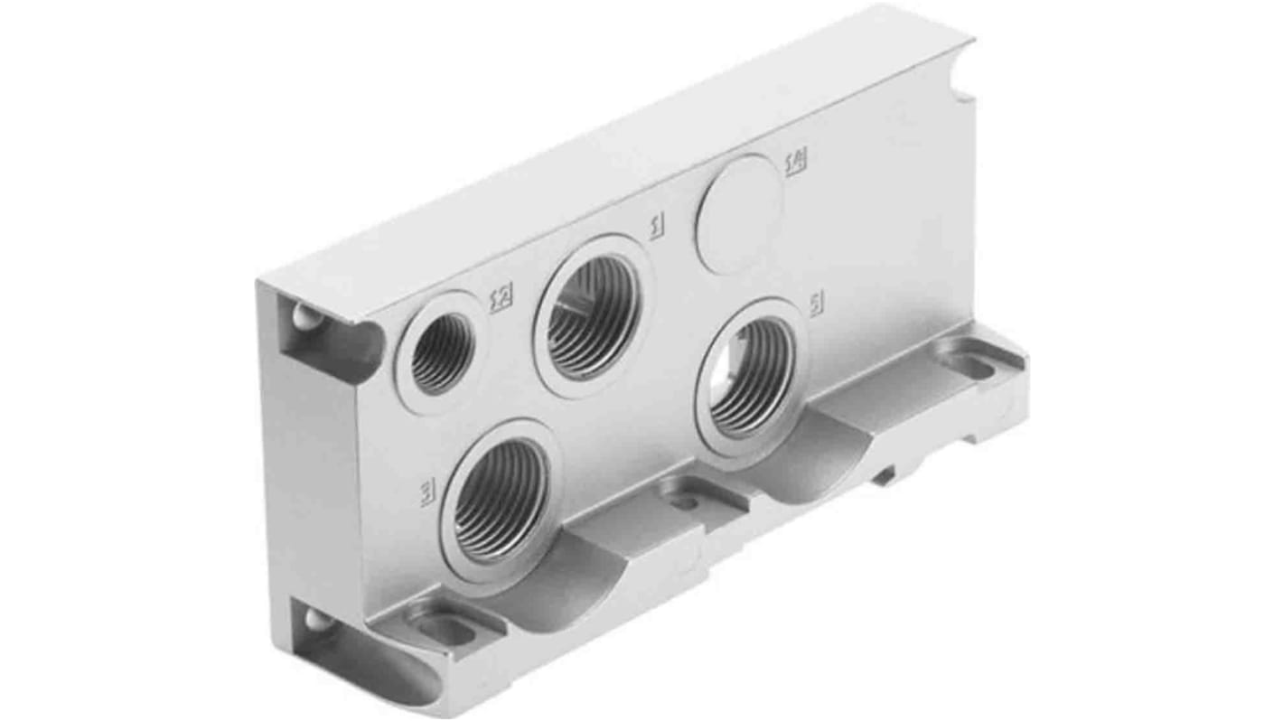 Festo Serie Vaba, Aluminium Verteilerendplatte, 4-Stationen