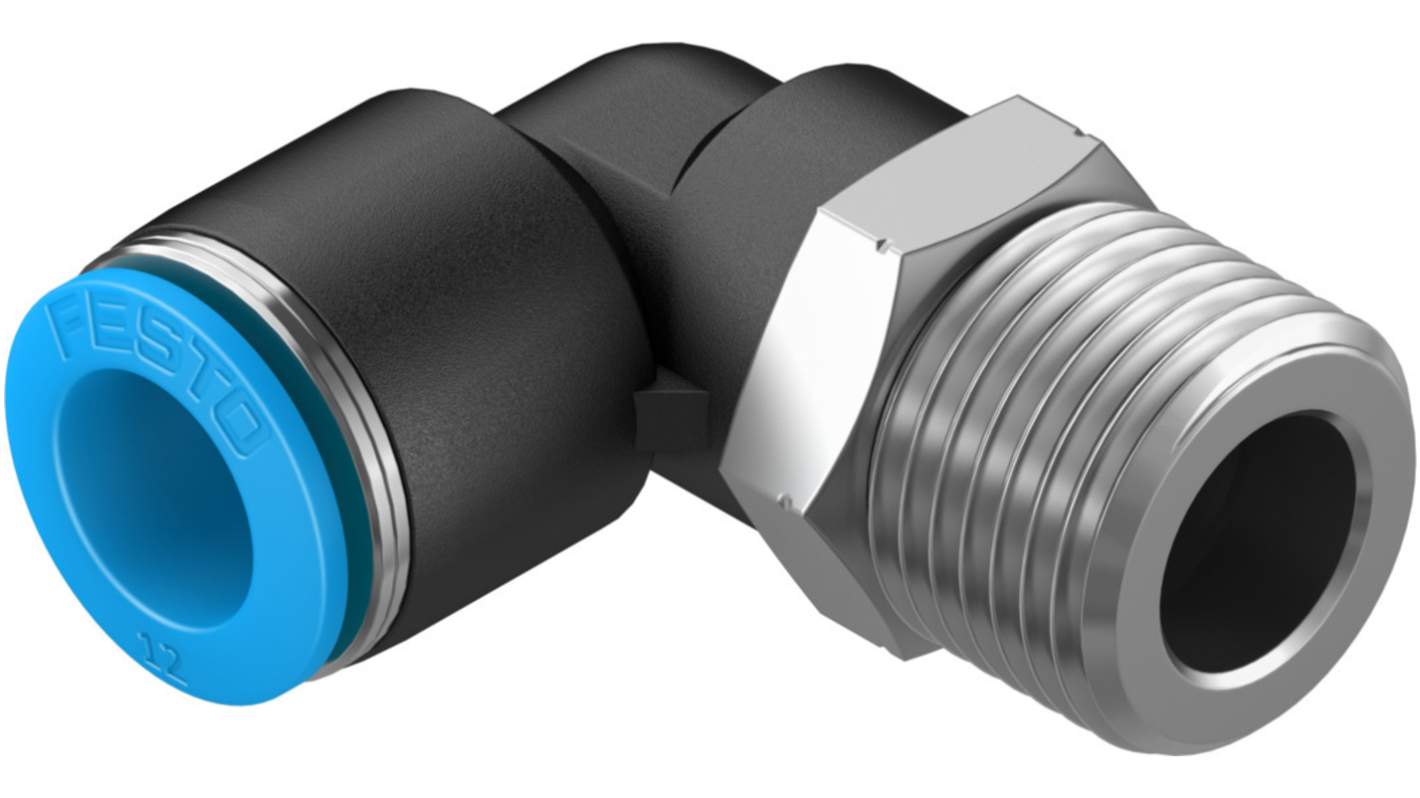 QSL1/21220 Festo Elbow Threaded Adaptor, R 1/2 Male to Push In 12