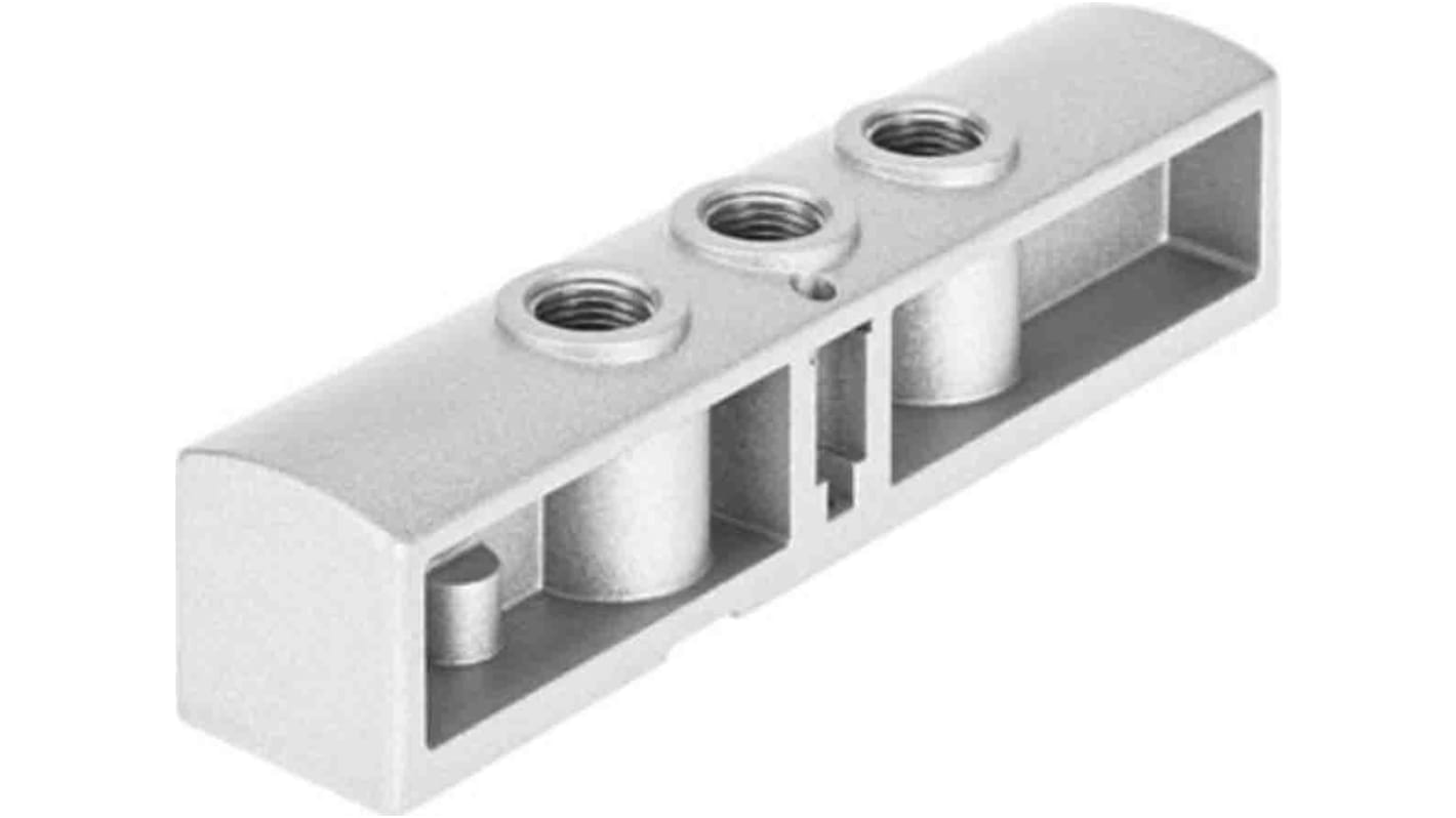 Festo Serie VABF, Aluminium Ventil-Verteilerplatte, 3-Stationen, Anschluss G1/8