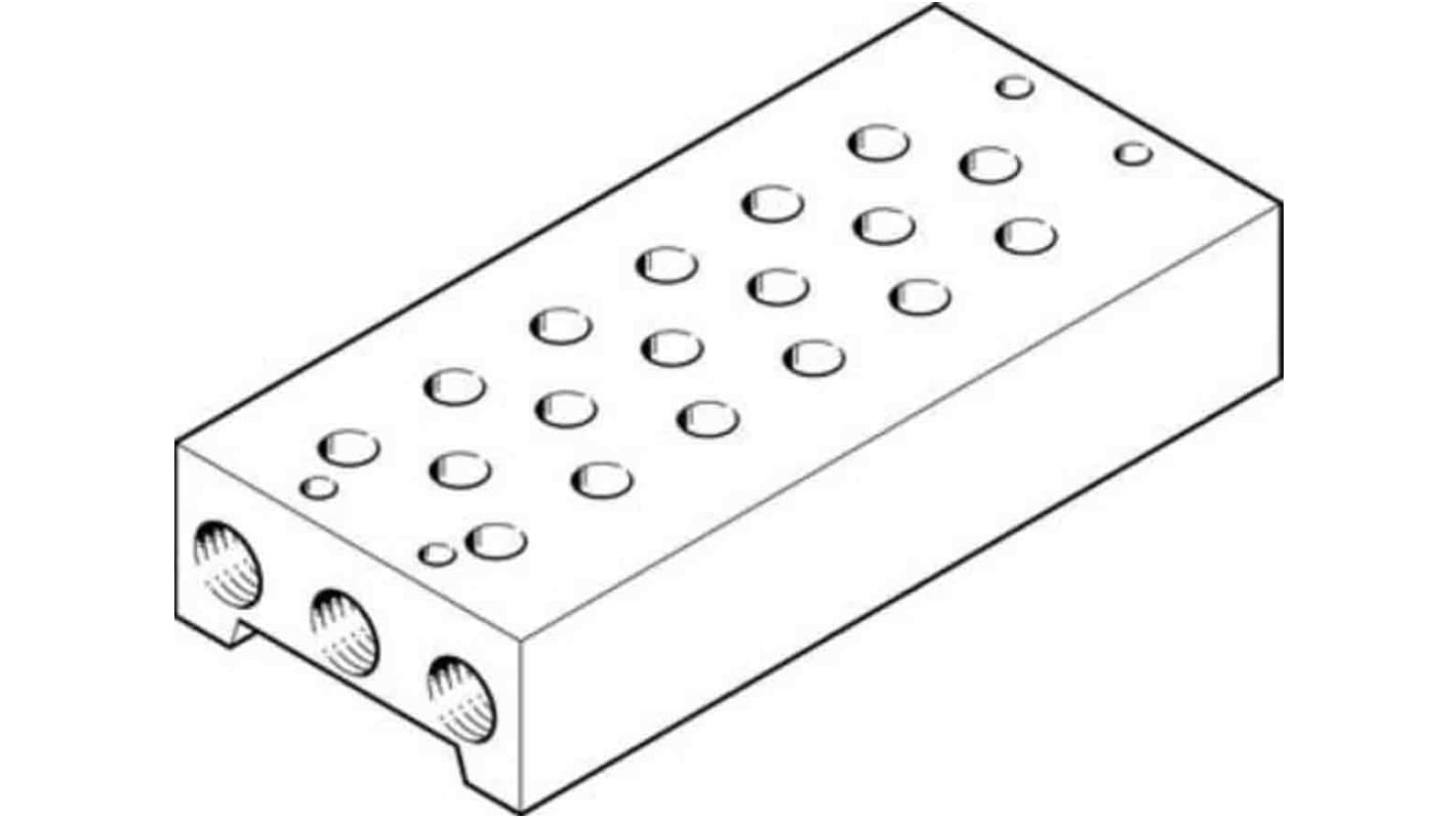 Nourrice Festo 6 positions G 1/2, Aluminium 1/2pouces G