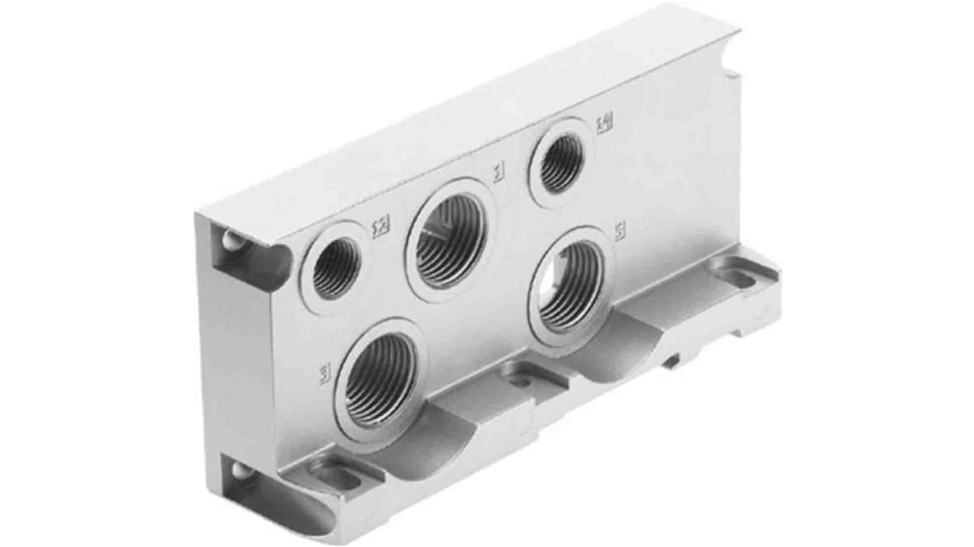 Festo Serie Vaba, Aluminium Verteilerendplatte, 4-Stationen