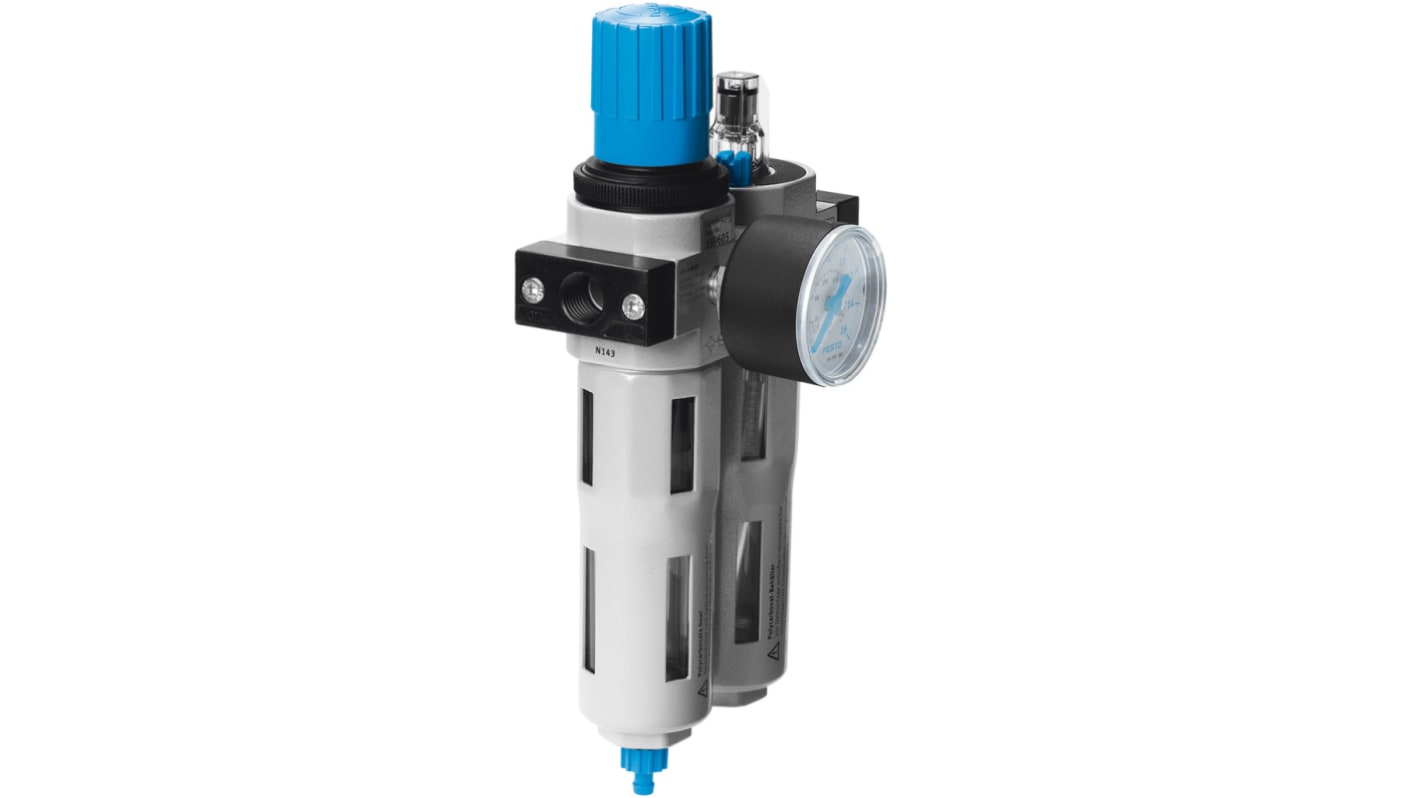 Festo G 1/2 FRL, Automatic Drain, 40μm Filtration Size