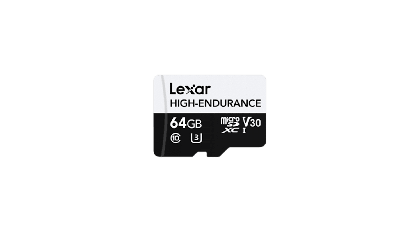 Tarjeta Micro SD Lexar MicroSD Sí 64 GB High Endurance