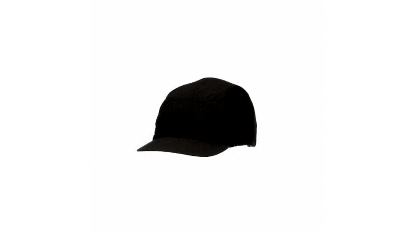 Gorra antigolpes  con visera corta 3M de color Negro, talla 52 - 65cm