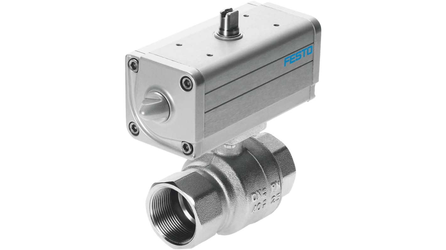 Festo Ball type Pneumatic Actuated Valve 1/2in, 40 bar