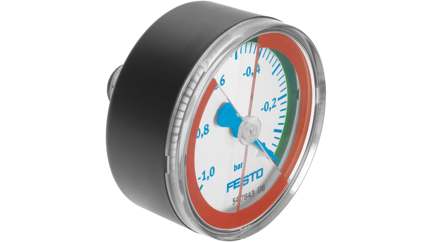 Manometro Festo → 0bar max, Ø est. 63mm