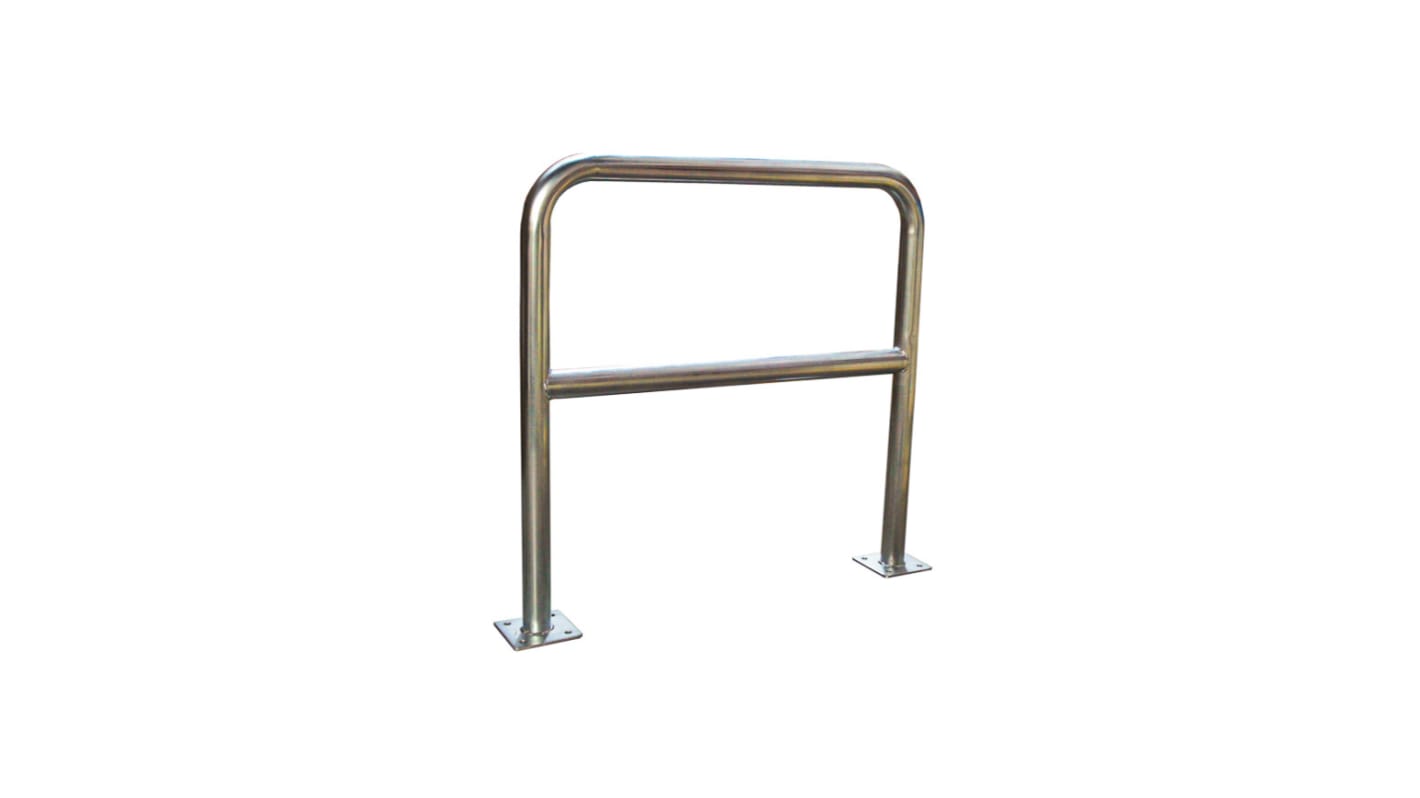 Steel protection barrier with plate-tube