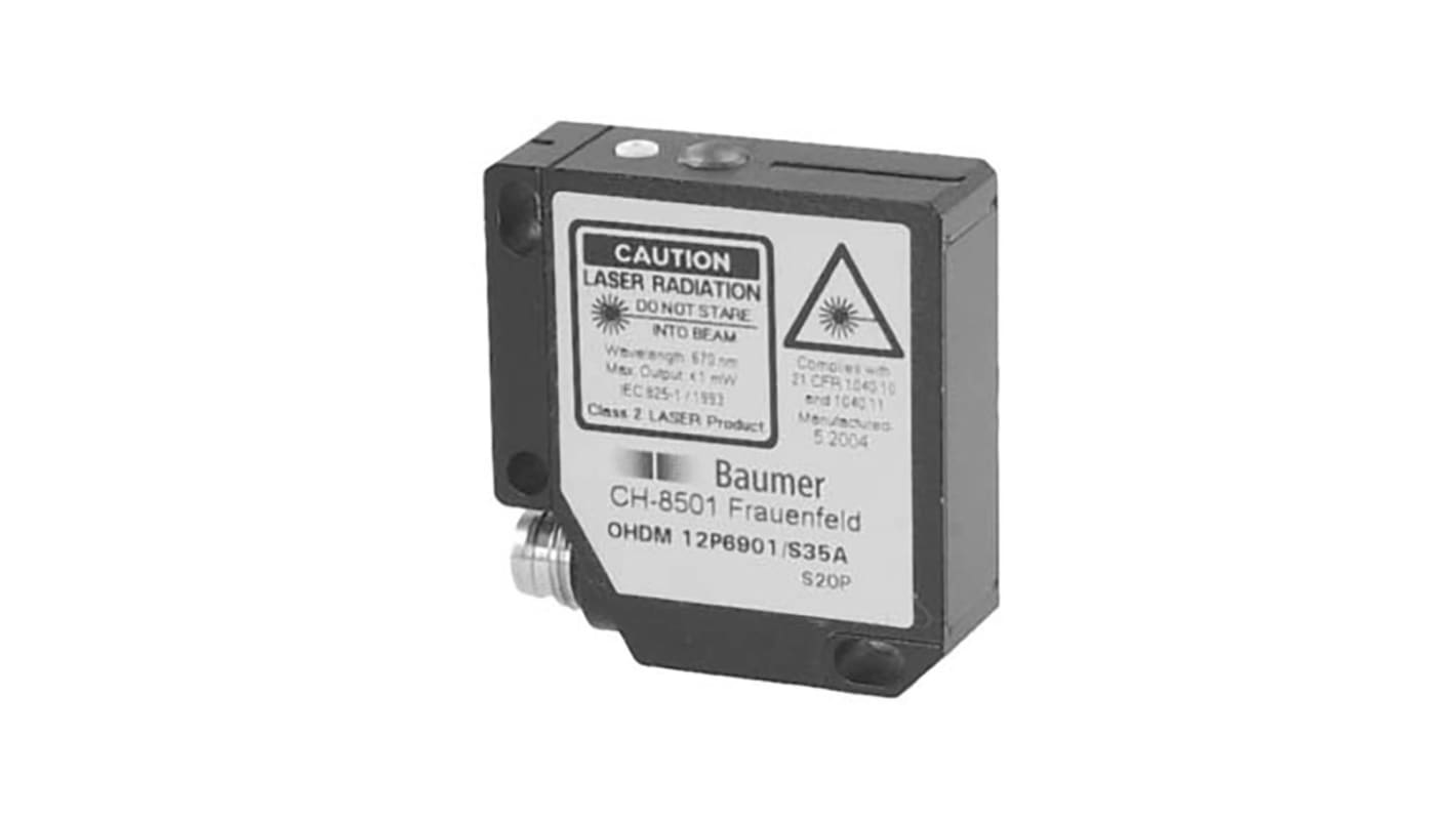 Baumer Background Suppression Photoelectric Sensor, Block Sensor, 120 mm Detection Range