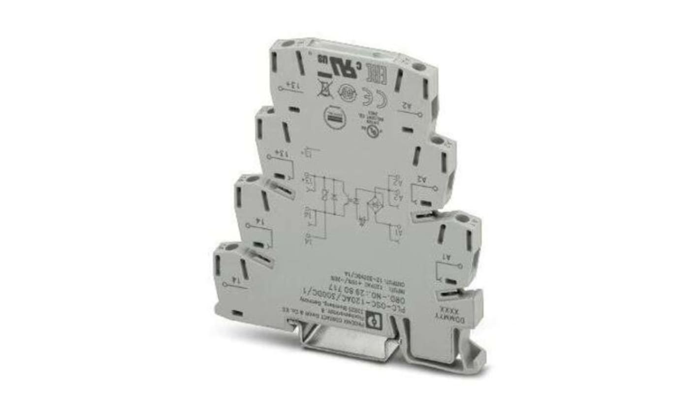 Phoenix Contact PLC Series Solid State Interface Relay, DIN Rail Mount