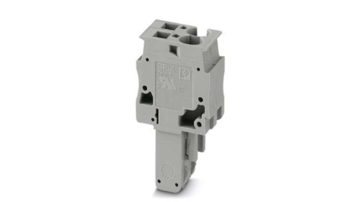 Phoenix Contact 6.2mm Pitch Pluggable Terminal Block, Plug, DIN Rail, Spring Cage Termination