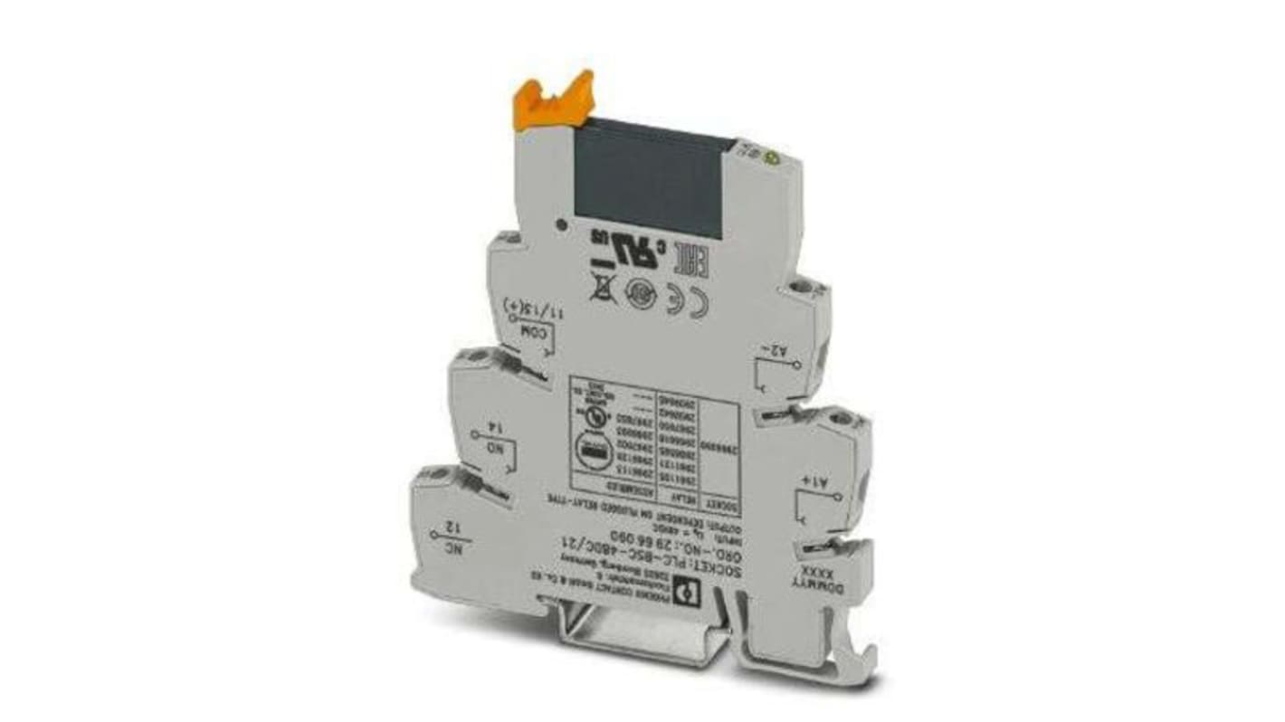 Phoenix Contact PLC Series Solid State Interface Relay, DIN Rail Mount