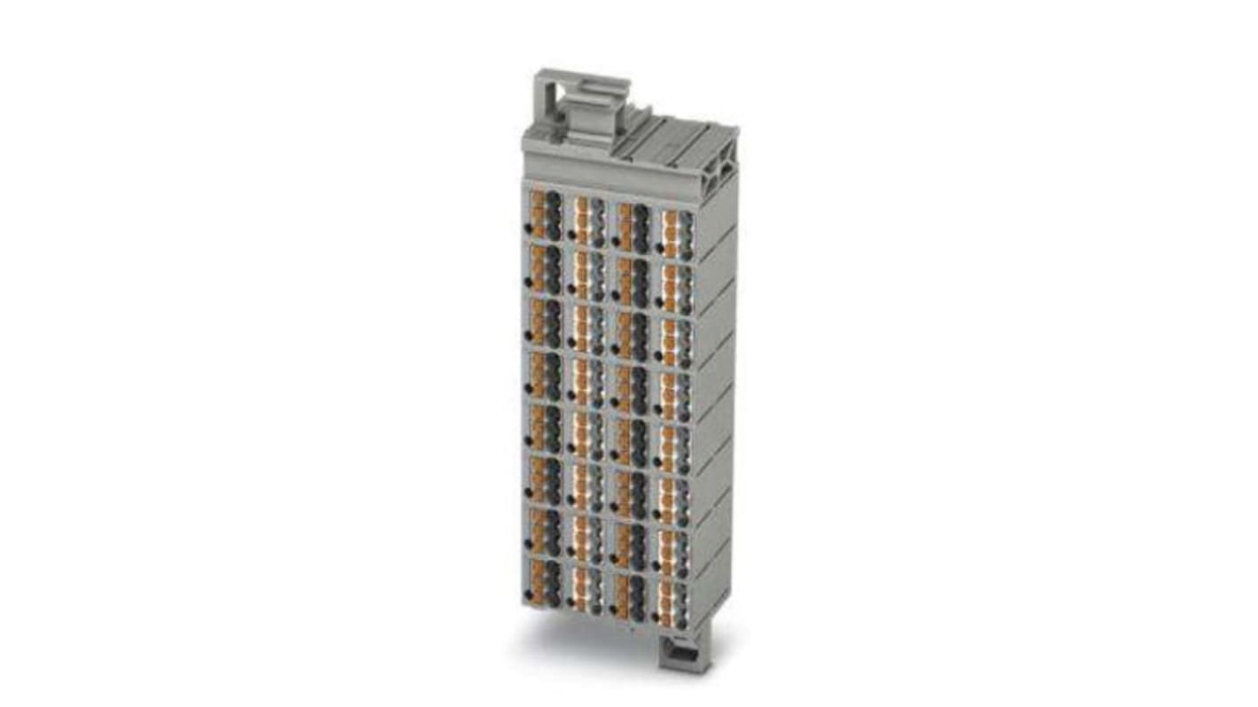 Phoenix Contact PTMC Series PTMC 1,5/32-3 19Z Pluggable Terminal Block, 17.5A, 14 → 26 AWG Wire, Push In