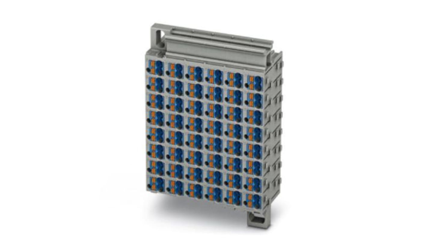 Phoenix Contact PTMC Series PTMC 1,5/48-2 /BU Pluggable Terminal Block, 17.5A, 14 → 26 AWG Wire, Push In