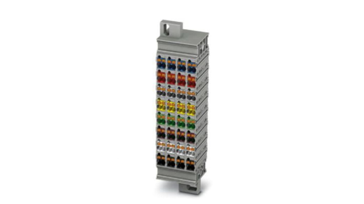 Phoenix Contact PTMC Series PTMC 1,5/32-2H VDE0815 19Z Pluggable Terminal Block, 17.5A, 14 → 26 AWG Wire, Push