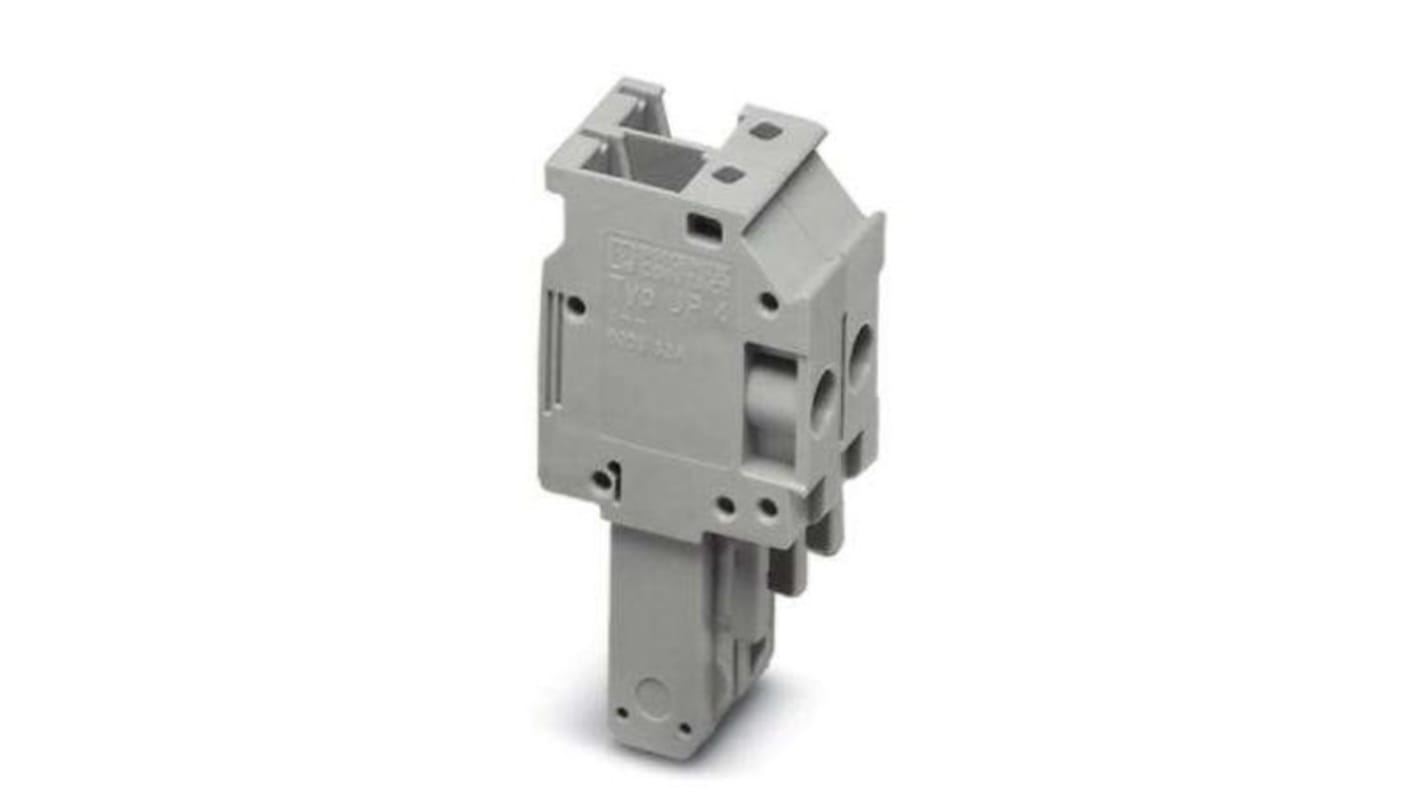 Phoenix Contact 2 Way Pluggable Terminal Block, Plug, DIN Rail, Screw Termination