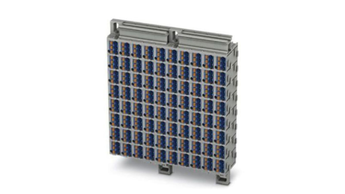 Phoenix Contact PTMC Series PTMC 1,5/80-3 /BU Pluggable Terminal Block, 17.5A, 14 → 26 AWG Wire, Push In