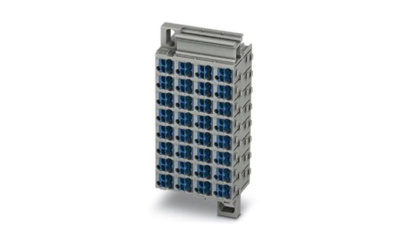 Phoenix Contact FTMC Series FTMC 1,5/32-2 /BU Pluggable Terminal Block, 17.5A, 14 → 26 AWG Wire, Push In