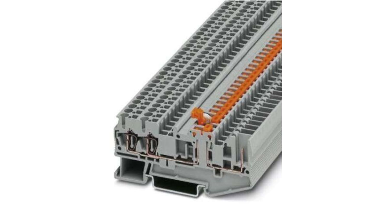 3040766 Phoenix Contact ST Series Grey DIN Rail Terminal Block