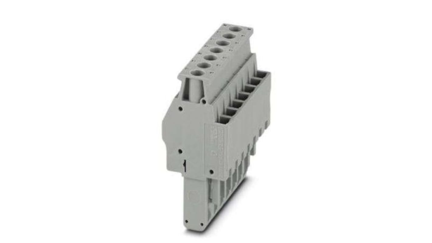 Phoenix Contact Not Applicable Pitch 7 Way Pluggable Terminal Block, Plug, DIN Rail, Screw Termination