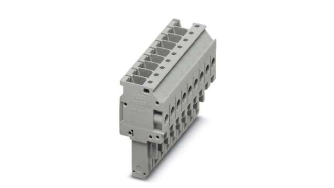 Phoenix Contact 9 Way Pluggable Terminal Block, Plug, DIN Rail, Screw Termination