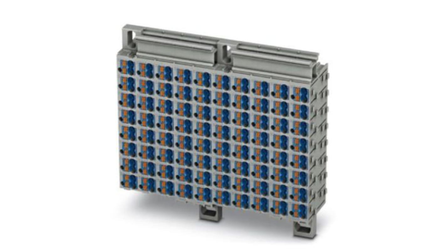 Phoenix Contact PTMC Series PTMC 1,5/80-2 /BU Pluggable Terminal Block, 17.5A, 14 → 26 AWG Wire, Push In