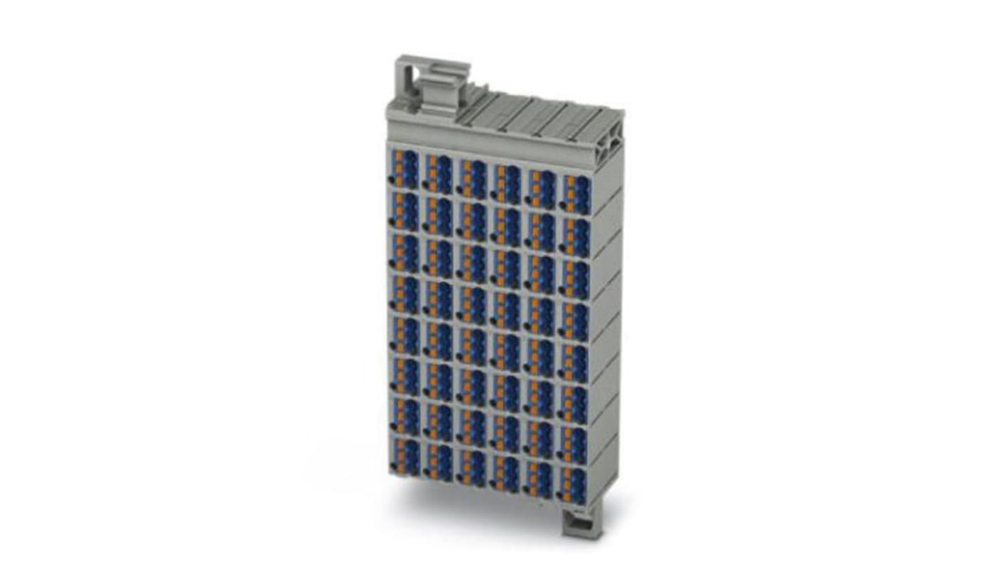 Phoenix Contact PTMC Series PTMC 1,5/48-3 /BU 19Z Pluggable Terminal Block, 17.5A, 14 → 26 AWG Wire, Push In