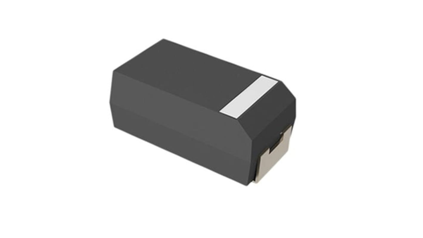 Condensador de polímero KEMET T597, 33μF ±20%, 6.3V dc, Montaje en Superficie, dim. 3.2 x 1.6 x 1.1mm, encapsulado