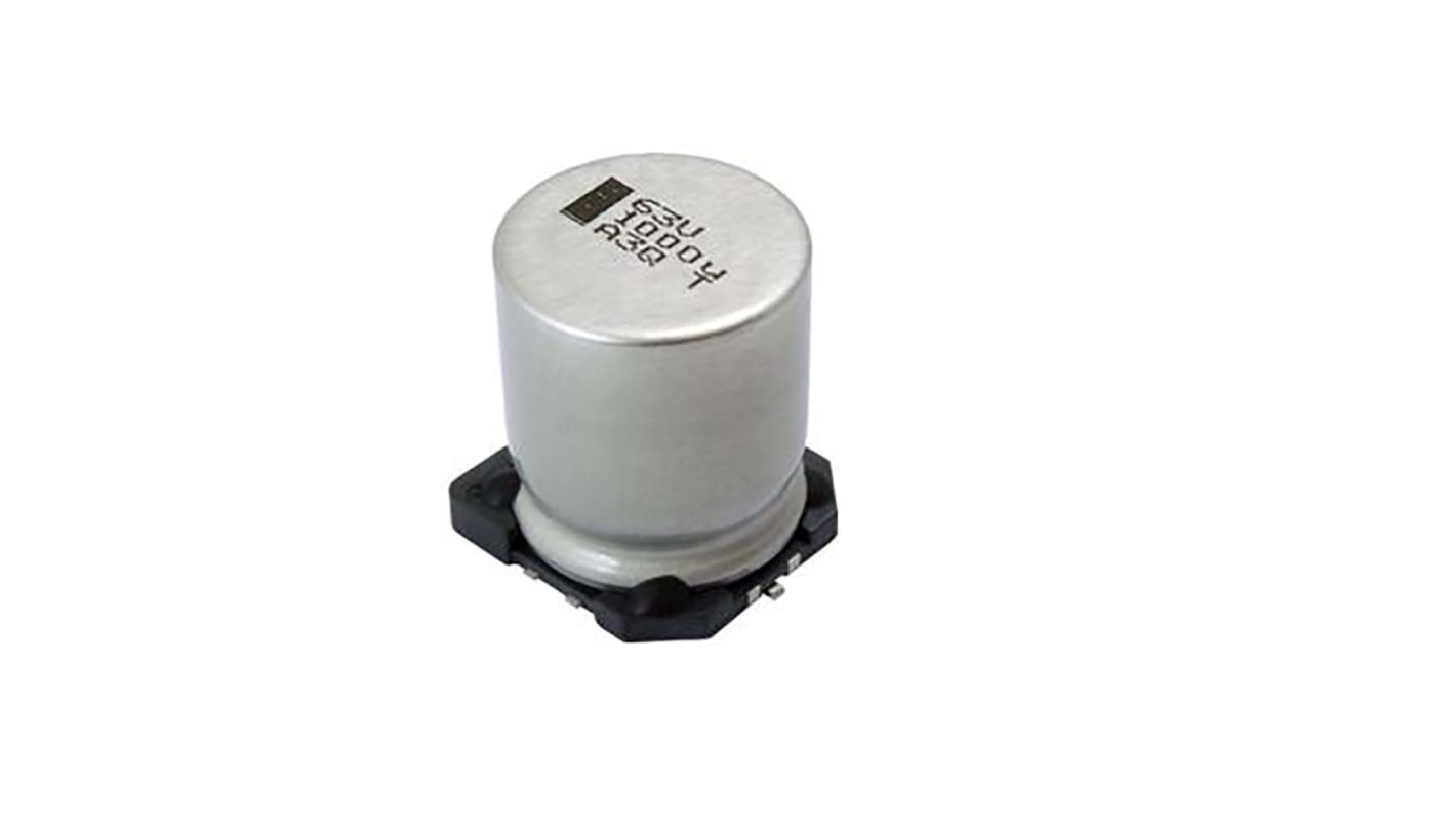 Condensador electrolítico Vishay, 5.6μF, 400V dc, mont. SMD, 12.50 x 16mm, paso 24mm