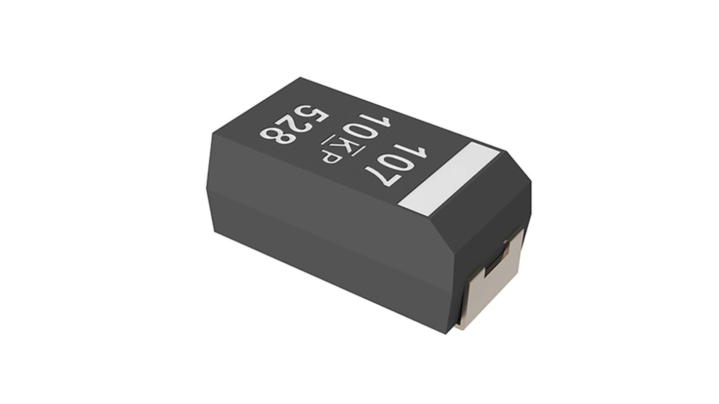 Condensador de polímero KEMET KO-CAP, 150μF ±10%, 10V dc, Montaje en Superficie, encapsulado 7343-20