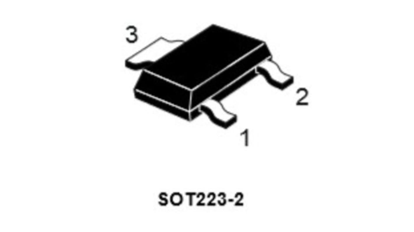 MOSFET STMicroelectronics, canale N, 1,25 Ω, 5,5 A, SOT-223, Montaggio superficiale