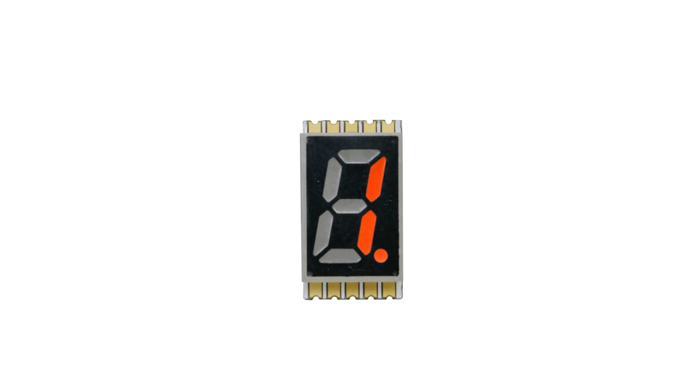 RCN-SDA03R3NL Okaya Electric Industries 7-Segment LED Display, CA Red 2 mcd RH DP 8mm