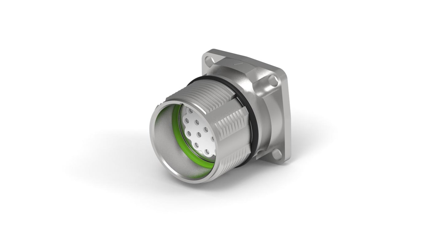 TE Connectivity Circular Connector, 17 Contacts, Flange Mount, Socket, IP67, Speedtec 623 Series