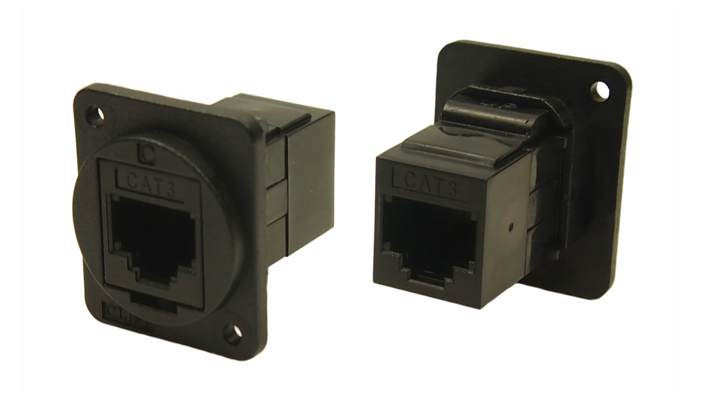 RS PRO 8-Port RJ12 Feedthrough Connectors, Cat3